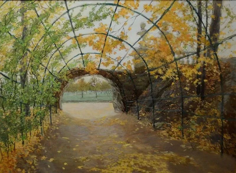 Архангельское. Москва. Бумага, гуашь,картон