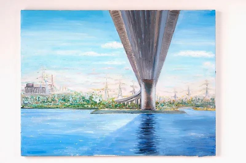 Мост масло, холст