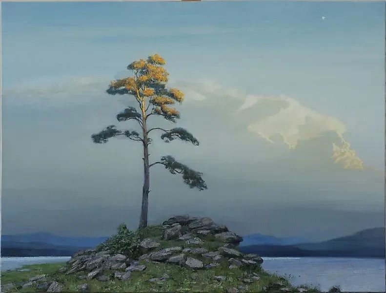 Первая звезда холст, масло 