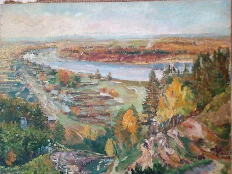 Сибирский пейзаж.Вид с горы