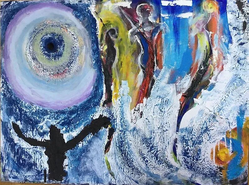 Сомнамбулы акрил, жолст 