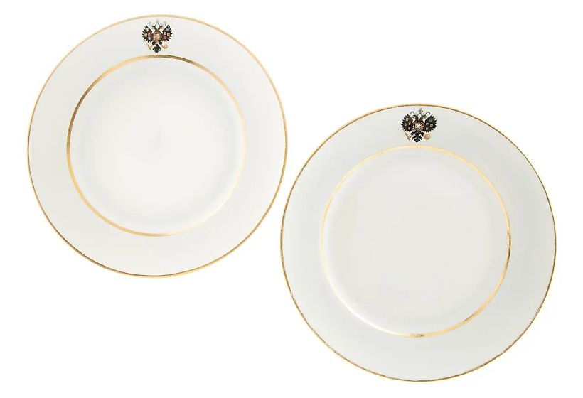 Сервиз с гербом России: 