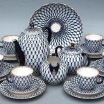 Symbolic geometric pattern of famous Soviet porcelain