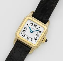 Дамские наручные часы Cartier "Santos Dumont" 1979 года.