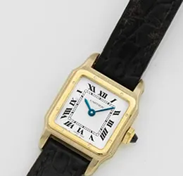 Дамские наручные часы Cartier "Santos Dumont" 1979 года.