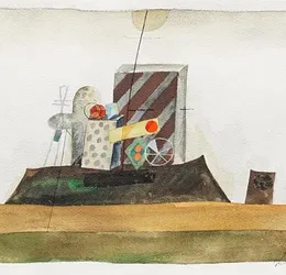 "Composition of 1979: synthesis of abstraction and figuration in the artist's work"