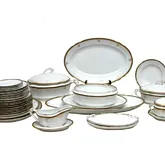 Антикварный фарфоровый набор для ужина от Кузнецова