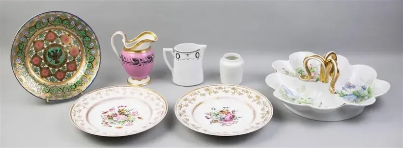 COLLECTION OF RUSSIAN TABLEWARES, LATE 19TH CENTURY