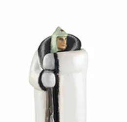 A SOVIET PORCELAIN FIGURE OF A RED ARMY SOLDIER