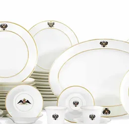 A GROUP OF PORCELAIN FROM THE GATCHINA PALACE SERVICE AND THE ALEXANDER III CORONATION SERVICE