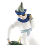 A RARE PORCELAIN FIGURE OF PISCES