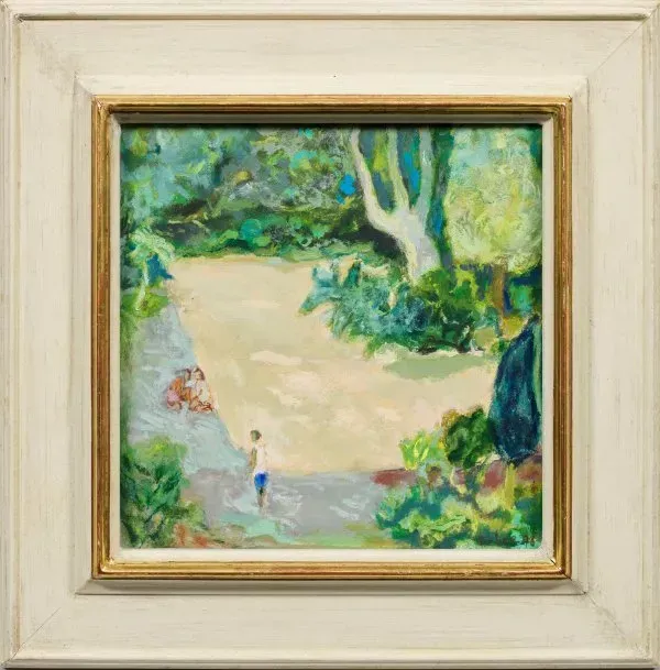 Mishkoltz's Art: Post-Impressionist Landscape with Children