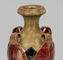 Amphora decorative vase with lustre glaze