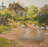 Благодатное тепло. масло, холст 