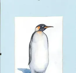 ИМПЕРАТОРСКИЙ ПИНГВИН акварель 