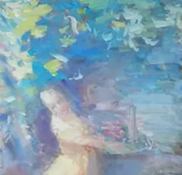 Французский салон Бумага, акварель, гуашь.