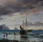 Морской пейзаж холст/масло 