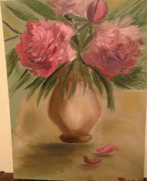 Bouquet oil, canvas.