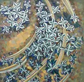 Вальс цветов Холст, масло, поталь серебряная - нанесение листового серебра. 