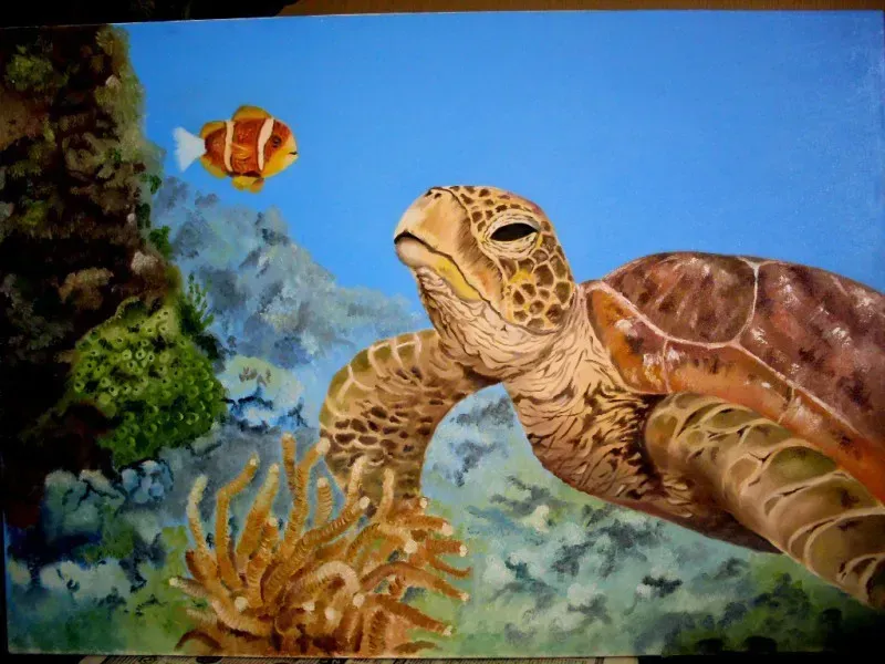 TURTLE Oil, canvas