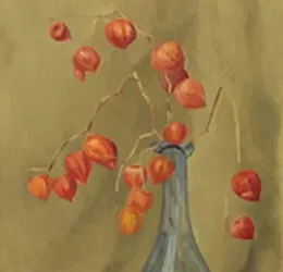 Persimmon oil, canvas