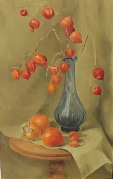 Persimmon oil, canvas