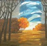 Бабье лето масло, холст 