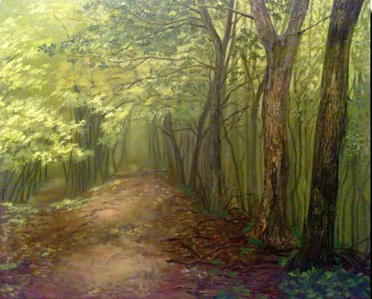 Evening Canvas, oil