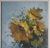 Подсолнухи масло, холст