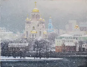 Екатеринбург. Снегопад. х.м. 