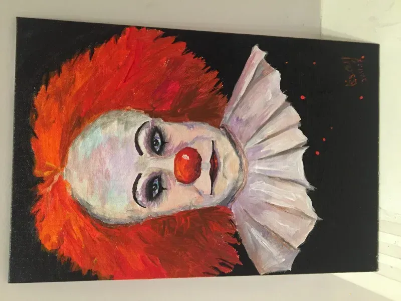 Clown Acrylic, canvas.