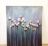 Creamy Flowers акрил, холст 