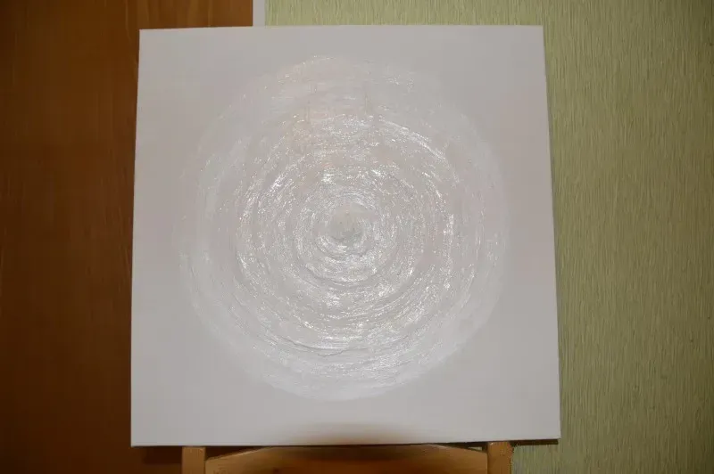 White Circle Sidorova canvas oil