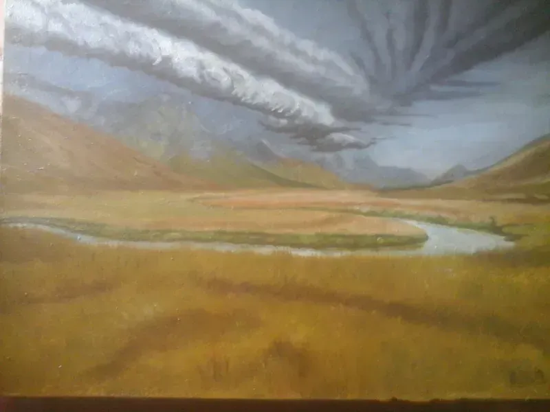 Storm oil, canvas.