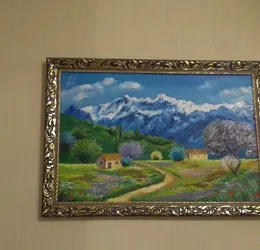 Лучше гор могут быть только горы. масло.холст, багет 