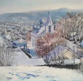 Церковь Масло, холст 