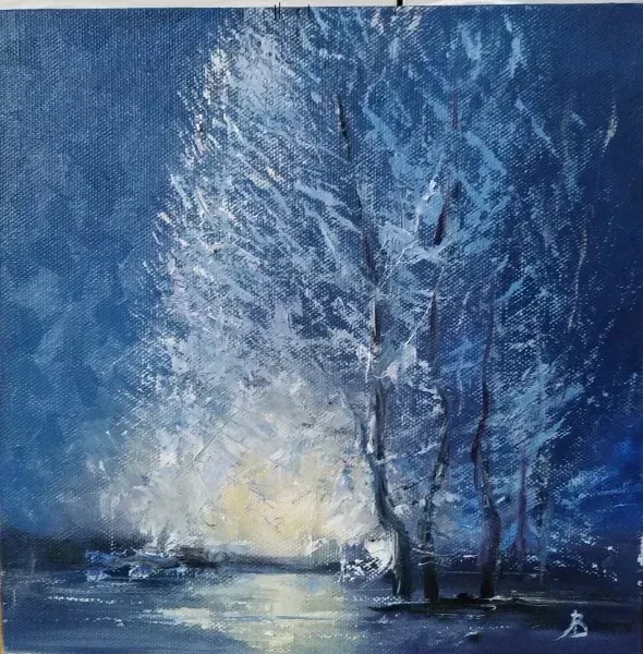 Night Oil, canvas