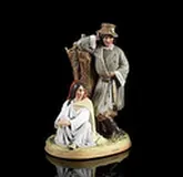 Фарфоровая группа "Цыгане" с отпечатком "Гарднер"