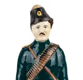 Фигурка русского казака из фарфора, Фабрика Кузнецова.