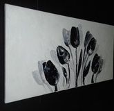 Tulips, canvas, oil.