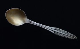 Teaspoon, silver 875 test - star