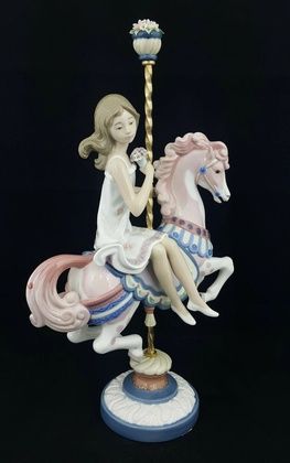 Figure Girl on the Carousel Horse