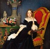 Portrait of Clotilde, Countess Reichsgräfin von Willich und Lottum: delicately crafted and historically significant.