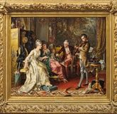Young violinist in rococo: an elegant painting
