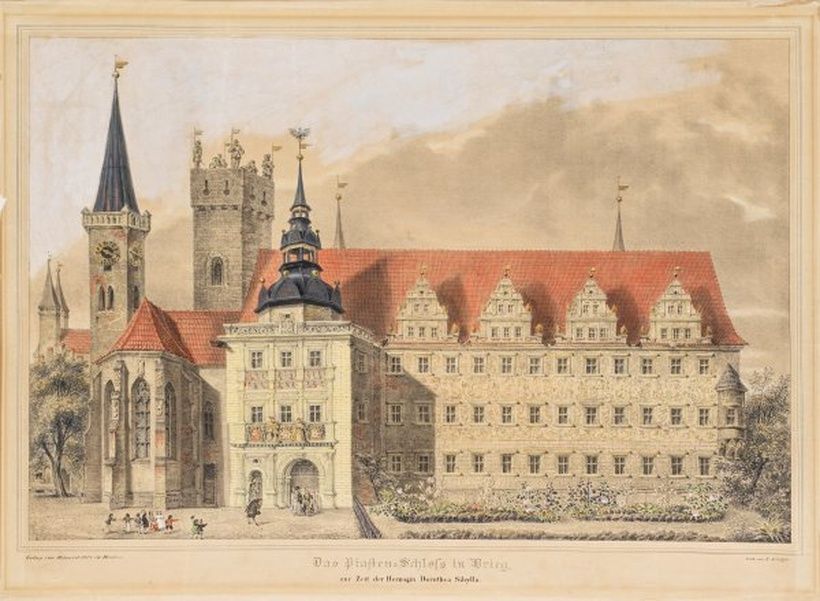 Замок Пястов в Бжеге во времена герцогини Доротеи.
