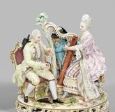 Music-playing Rococo group