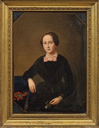 Портрет молодой леди в розовом: тонкая эпоха Бидермейера