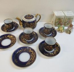 Фарфоровый чайный сервиз М.С. Кузнецова из Дулево, конец XIX века