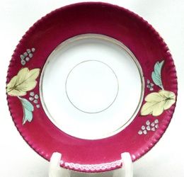 IMPERIAL RUSSIAN PORCELAIN SAUCER MADE BY KUZNETSOV, MADE FOR THE PERSIAN MARKET