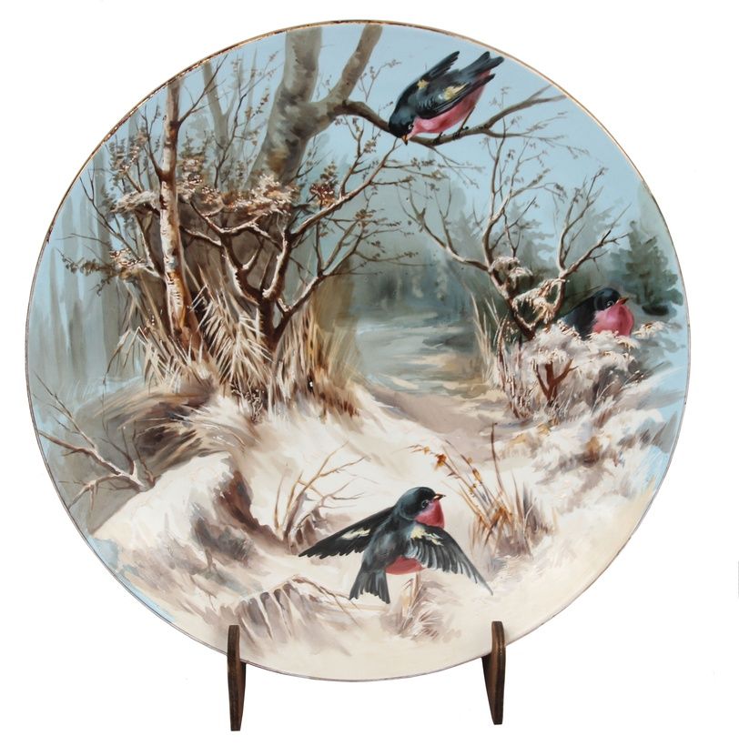 Kuznetsov decorative wall plate Winter landscape